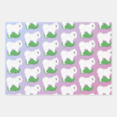 Sammy Gift Wrap auf Pastels-3 Sheet-Set Geschenkpapier Set (Vorderseite 3)