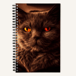 "Sammy Midnight" Kitty Spiral Notebook Notizblock