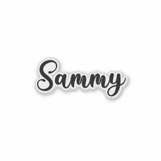 Sammy Name - Handgeschriebene Kalligrafie Aufkleber (Vorderseite)