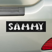 Sammy schrieb in Samoyed Dog Letters Autoaufkleber (Auf Auto)