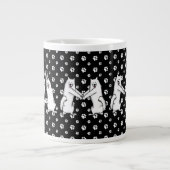 Sammy schrieb in Samoyed Dog Letters Jumbo-Tasse (Vorderseite)