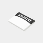 Sammy schrieb in Samoyed Dog Letters Post-it Klebezettel (angewinkelt)