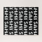 Sammy schrieb in Samoyed Dog Letters Puzzle (Horizontal)
