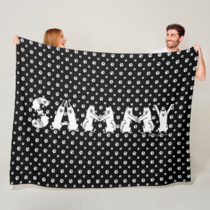 Sammy schrieb in Samoyed Letters Fleecedecke