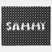 Sammy schrieb in Samoyed Letters Fleecedecke (Vorderseite (Horizontal))