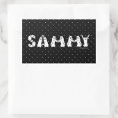 Sammy schrieb in Samoyed Letters Rechteckiger Aufkleber (Tasche)