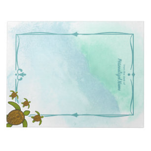 Sammy Sea Turtle, nicht ausgekleidet Notizblock