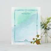Sammy Sea Turtle ungestrichenes Blatt (Stehend Vorderseite)