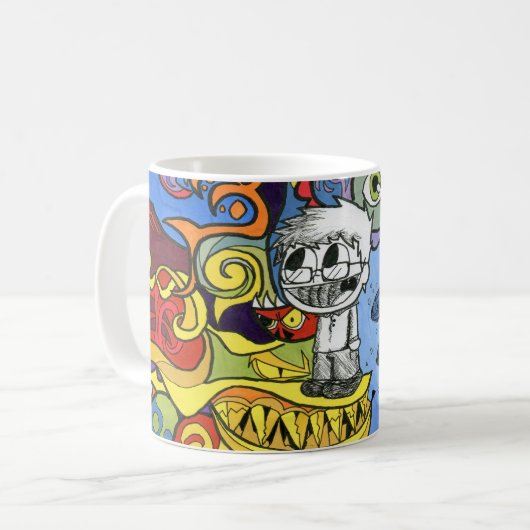 Sammy Swag-Tassen mit Entwurfs-Auszug Kaffeetasse (Vorderseite Links)