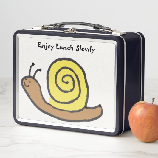 Sammy the Cartoon Snail Metal Lunch Box (Beispiel)