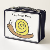 Sammy the Cartoon Snail Metal Lunch Box (Vorderseite)