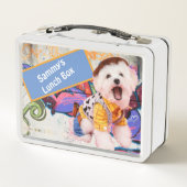 Sammy's Malteser Poodle  Metall Brotdose (Rückseite)