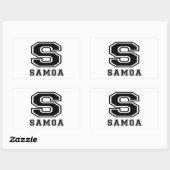 Samoa Designs Rechteckiger Aufkleber (Blatt)