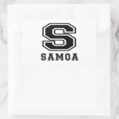 Samoa Designs Rechteckiger Aufkleber (Tasche)