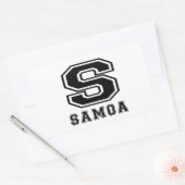 Samoa Designs Rechteckiger Aufkleber (Umschlag)