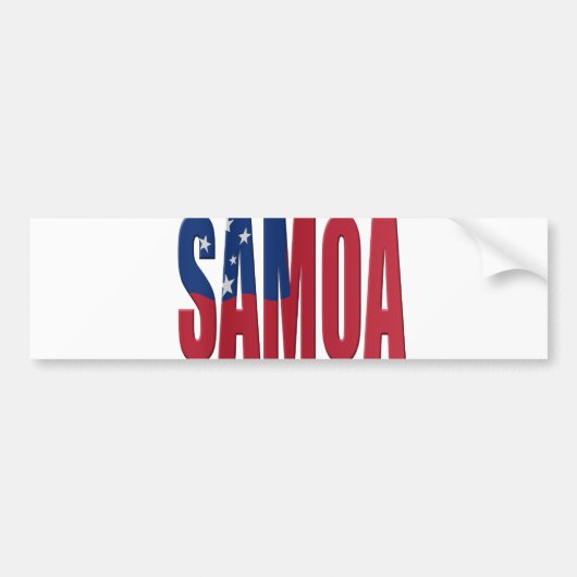 Samoa flag autoaufkleber (Vorne)