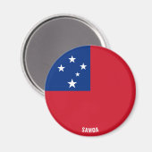 Samoa Flag Charming Patriotic Magnet (Vorderseite/Rückseite)