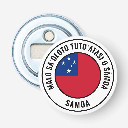 Samoa Flag Gorgeous Patriotic Bottle Opener Flaschenöffner (Vorderseite)