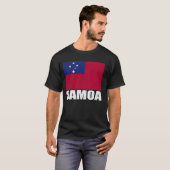Samoa Flag Grunge Vintag Souvenir Samoa T-Shirt (Vorne ganz)