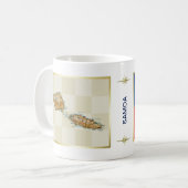 Samoa Flag + Karte Tasse (Vorderseite Links)