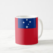 Samoa Flag Keramik Kaffee Tasse (VorderseiteRechts)