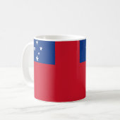 Samoa Flag Keramik Kaffee Tasse (Vorderseite Links)