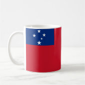 Samoa Flag Keramik Kaffee Tasse (Links)