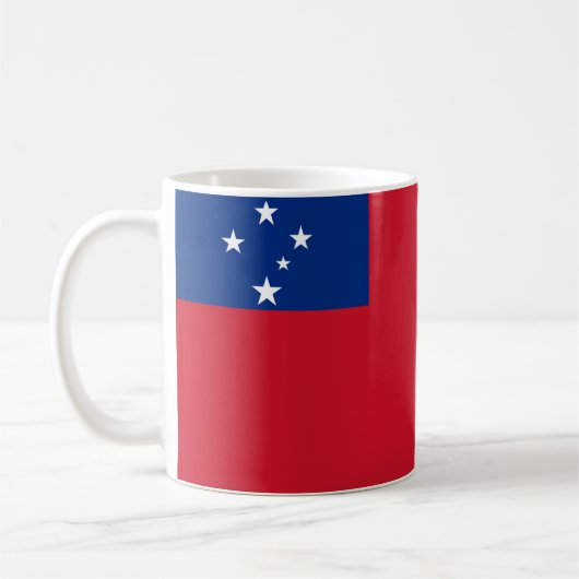 Samoa Flag Keramik Kaffee Tasse (Links)