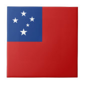 Samoa Flag Keramik Tile Fliese (Vorderseite)