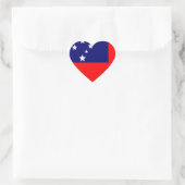 Samoa Flag Liebe Herzsticker Herz-Aufkleber (Tasche)