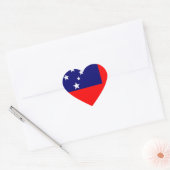Samoa Flag Liebe Herzsticker Herz-Aufkleber (Umschlag)