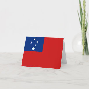 Samoa Flag Notecard Karte