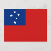 Samoa Flag Postkarte (Vorderseite)