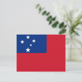 Samoa Flag Postkarte (Stehend Vorderseite)