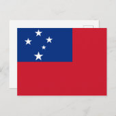 Samoa Flag Postkarte (Vorne/Hinten)