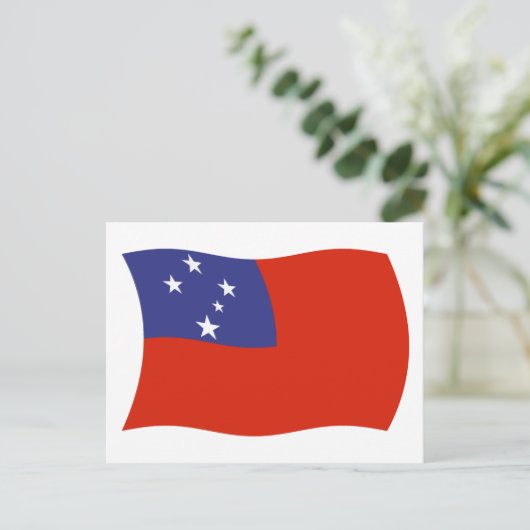Samoa Flag Postkarte (Stehend Vorderseite)