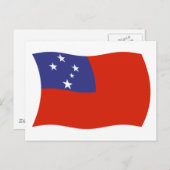 Samoa Flag Postkarte (Vorne/Hinten)