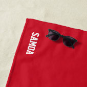 Samoa Flag Splendid Patriotic Strandtuch (Beispiel)