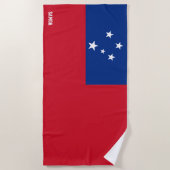 Samoa Flag Splendid Patriotic Strandtuch (Vorderseite)