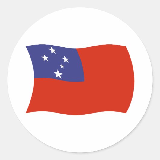 Samoa Flag Sticker (Vorderseite)