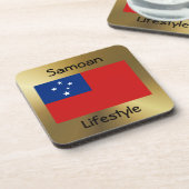 Samoa Flag+Text Untersetzer (Linke Seite)