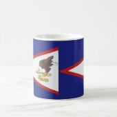 Samoa Flag und American Flag Keramik Kaffee Tasse (Mittel)