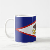 Samoa Flag und American Flag Keramik Kaffee Tasse (Links)