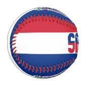 Samoa Flag und Coat of Arms Patriotic Baseball (Vorderseite Links)