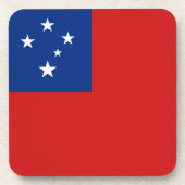 Samoa Flag Untersetzer (Vorderseite)