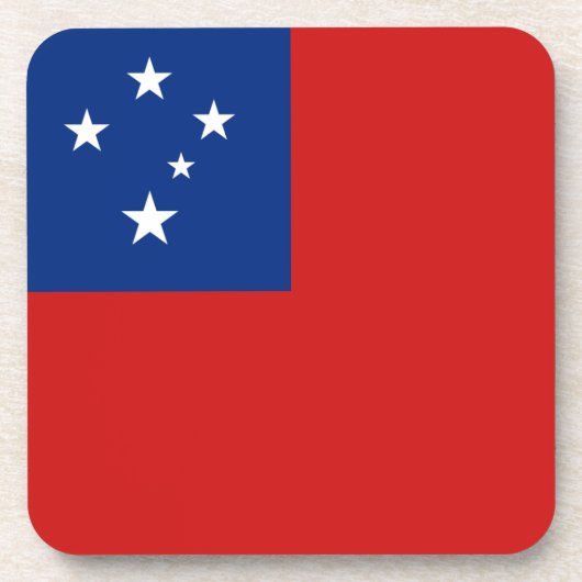Samoa Flag Untersetzer (Vorderseite)