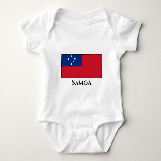 Samoa-Flagge Baby Strampler (Vorderseite)