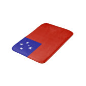 Samoa-Flagge Badematte (Schrägansicht)