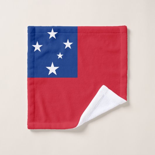 Samoa-Flagge Badhandtuch Set (Waschlappen)