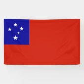 Samoa-Flagge Banner (Horizontal)